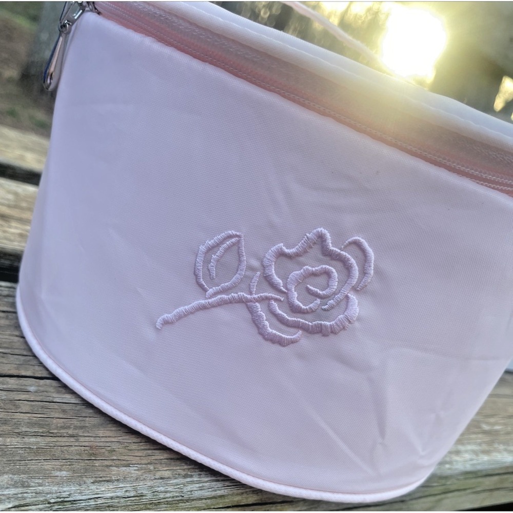 ABC Mastectomy Breast Forms Zippered‎ Travel Cases Only Pink Rose with zipper